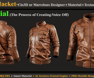 The Process of Creating Mens Jacket-TUTORIAl-Files