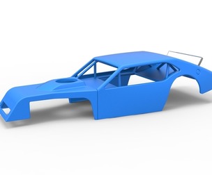 Shell of Vintage Asphalt Modified stock car V1 Scale 1:25