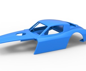 Shell of Vintage Asphalt Modified stock car V2 Scale 1:25