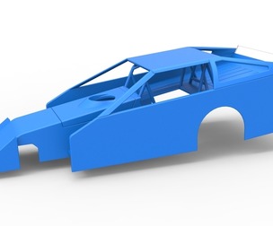 Shell of Vintage Asphalt Modified stock car V3 Scale 1:25