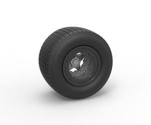 Wheel of Super Dirt Late model Version 2 Scale 1:25