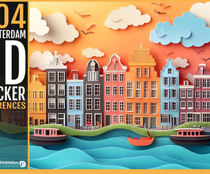 404 Amsterdam 3D Sticker