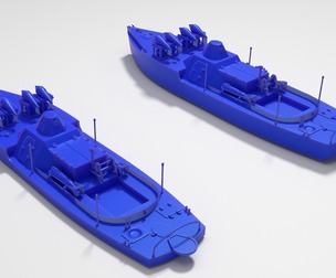 Old Small Armored River MineSweper 4 variants