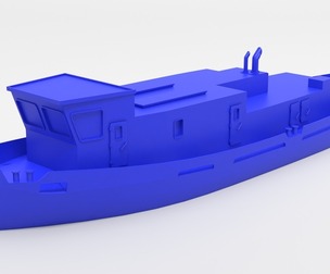 European river Icebreaker modern simple