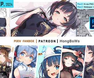 September 2024 illustration pack  [Tier3/PSD]