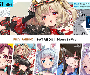 October 2024 illustration pack  [Tier3/PSD]