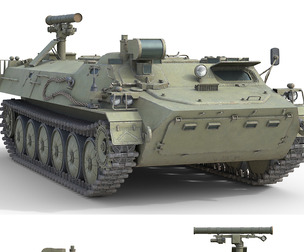 9K114 Shturm Saclos Soviet Anti Tank Missile