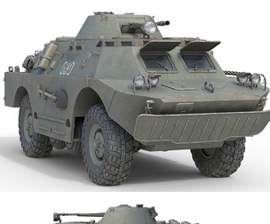 BRDM 2 Amphibious Armoured Scout Car
