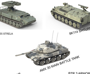5 Military Vehicles Collection V23