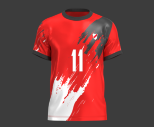 Soccer Football Red color Jersey Player-11 | Marvelous | Blender