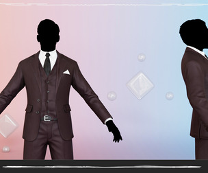 Men Pans with Shirt Blazer and Shoes Vest Burgundy