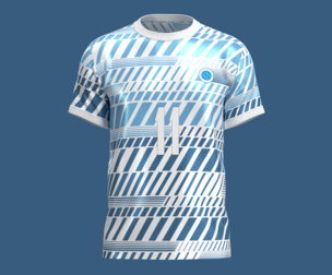 Soccer Football White and Blue Jersey Player-11  | Marvelous | Blender