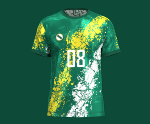 Soccer Green and Whirt Jersey-08  | Marvelous | Blender