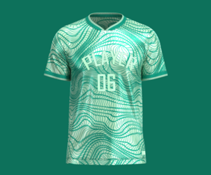 Soccer Green Jersey Player-06  | Marvelous | Blender