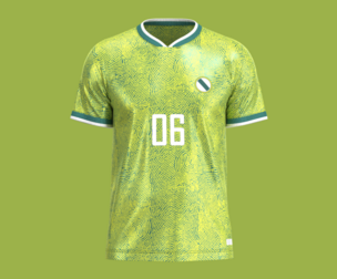 Soccer Green jersey Player-06 V3 | Marvelous | Blender
