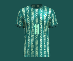 Soccer Green Print Jersey Player-11 | Marvelous | Blender