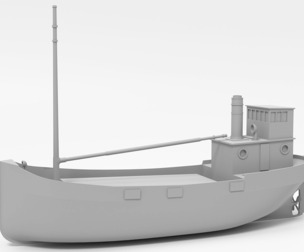 Clyde puffer simple steamboat cargo