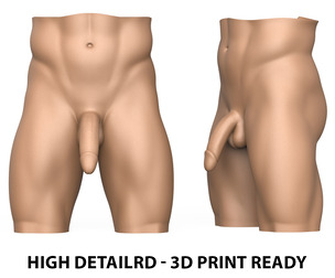 High Detailed 3D Print Ready Man Penis