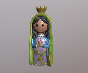 Virgen Porfis o Virgen Plis souvenir