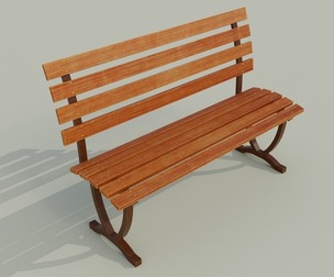 Bench brown С