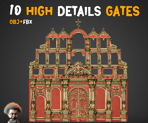 10 High Details Gate and 100 Alpha Brushes and 8K Texture