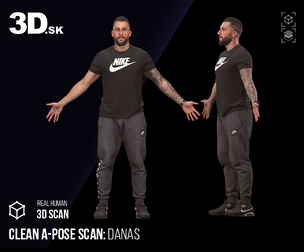 Clean A Pose 3D Scan | Danas Clothed