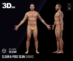 Clean A Pose 3D Scan | Danas Underwear