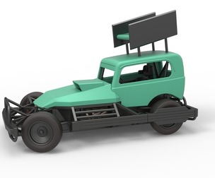 New Zealand Superstock car while turning 1:25