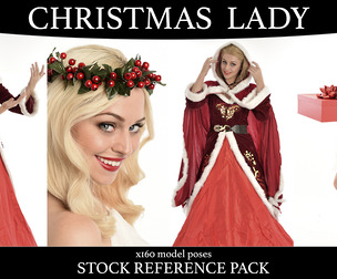 Christmas Lady - Stock Model Reference Pack