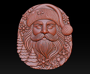 Santa Claus Bas Relief