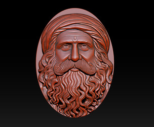 Sadhguru's Portrait Relief Model