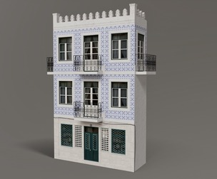 Facade of a Portuguese building 2