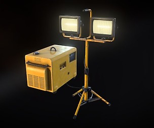 Industrial lamp and power source