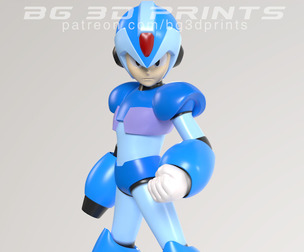 Megaman X Fanart 3D Print STL file