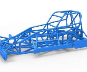 Frame of New Zealand Superstock car Version 2 Scale 1:25