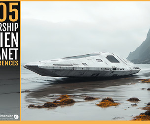 505 Starship on Alien Planet