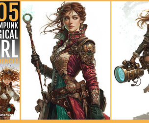 505 steampunk magical girl
