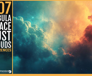 707 Nebula and Space Dust Clouds