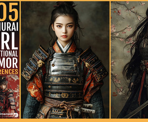 505 Samurai Girl in Traditional Armor
