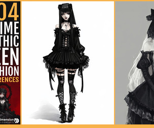 404 Anime Gothic Teen Fashion