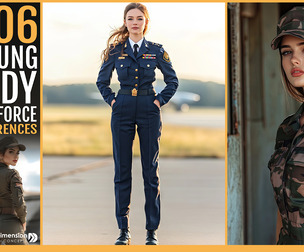 606 Young Lady in Air Force