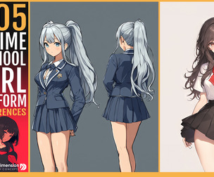 505 Anime Schoolgirl Uniform