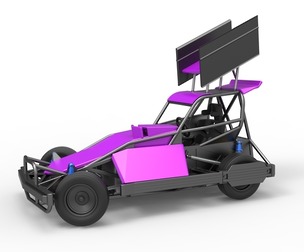 New Zealand Superstock car while turning V2 Scale 1:25