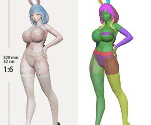 Blue Hiar Mom 1/6 3D Printable File (STL) 32CM   Discounted until 12/31