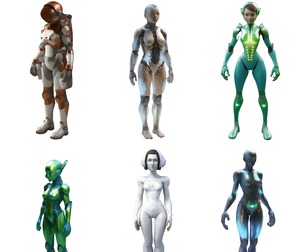 Sci-Fi Character Collection: Future Warriors and Androids