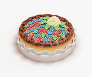 Stylized Kyiv Cake