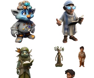 Fantasy Library Characters Collection