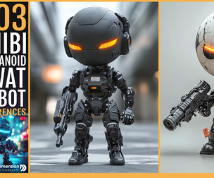 303 Chibi Humanoid SWAT Robot