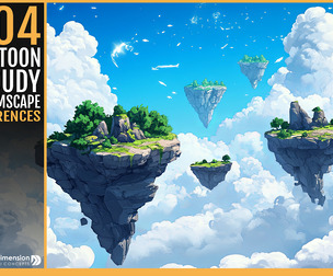 404 Cartoon cloudy dreamscape