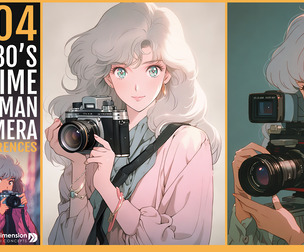 404 1980s Anime Woman with Camera